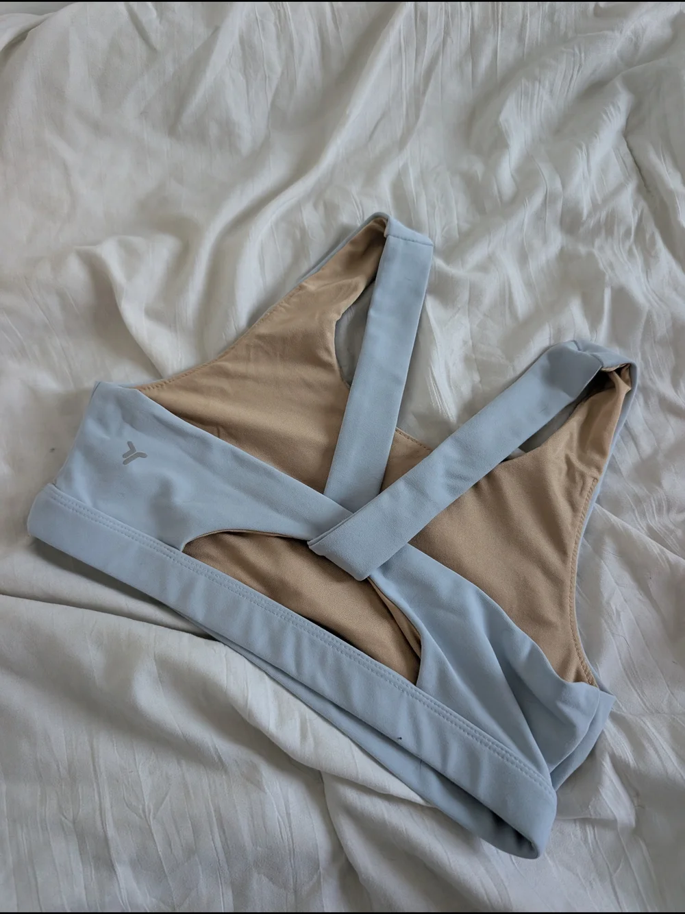 Old Navy Light Blue Sports Bra with Beige Lining